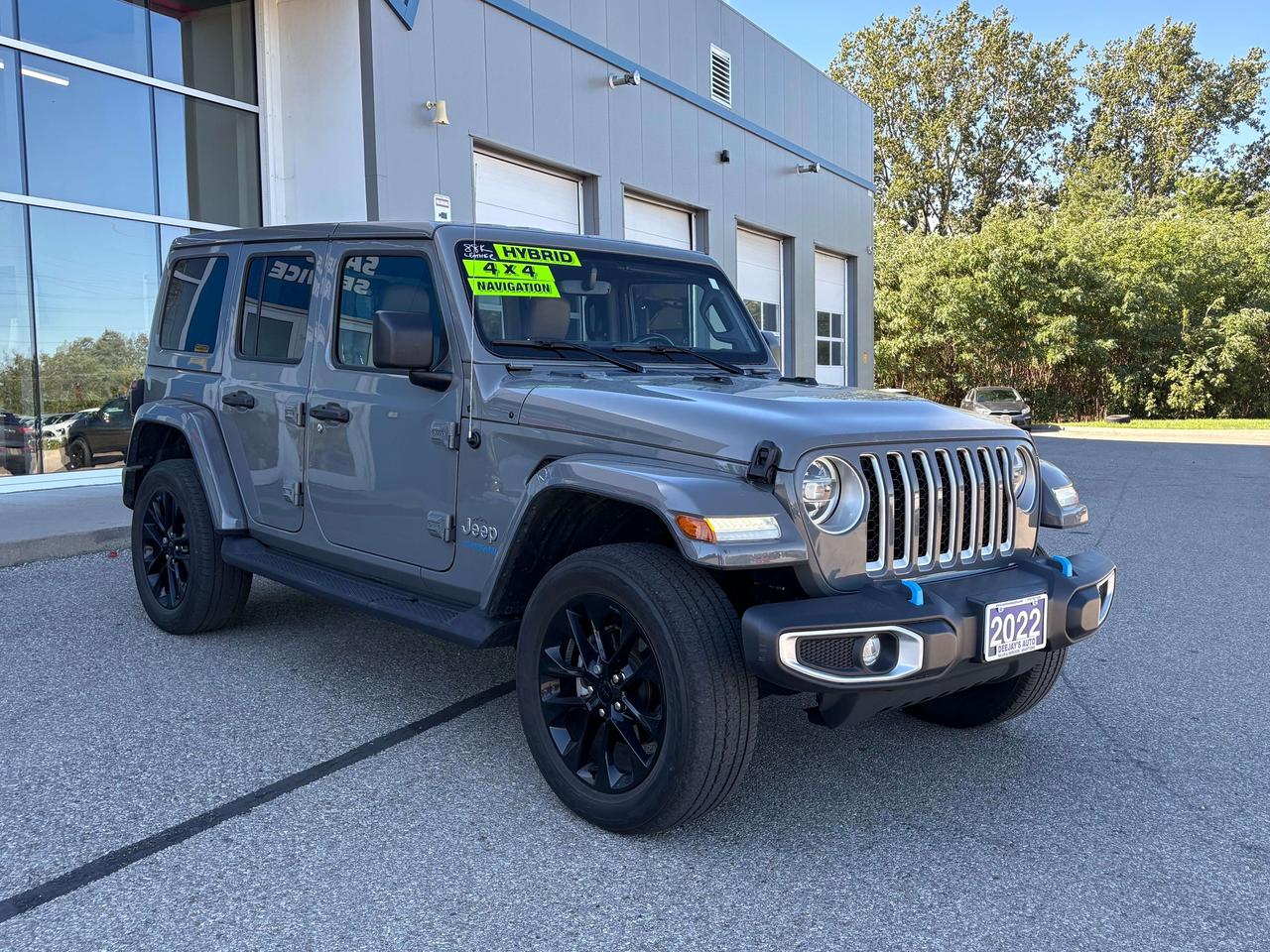 2022 Jeep Wrangler Sahara Hybrid AWD   Brown Leather   One Owner Photo2