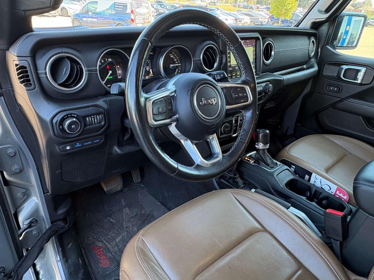 2022 Jeep Wrangler Sahara Hybrid AWD   Brown Leather   One Owner Photo