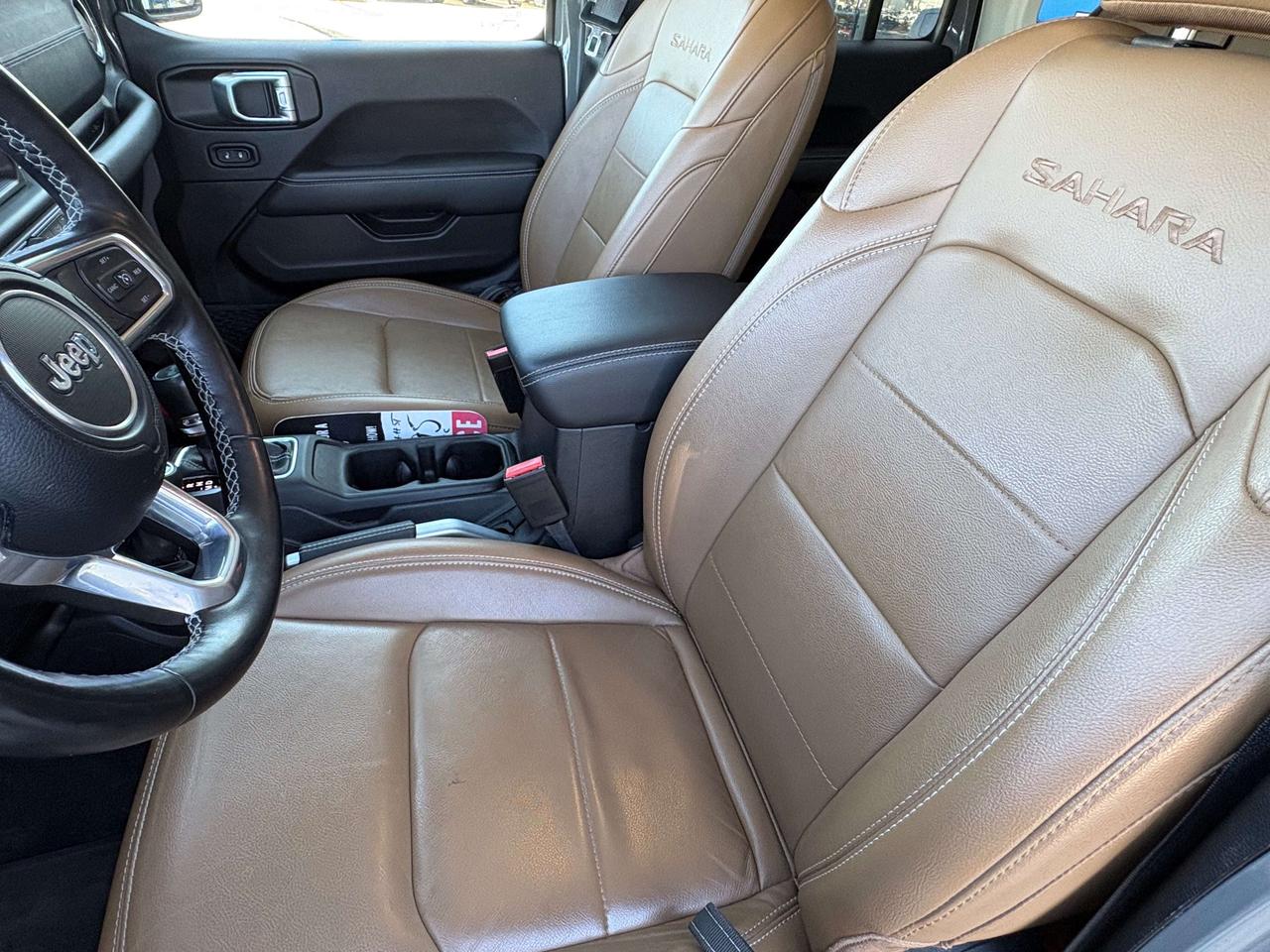 2022 Jeep Wrangler Sahara Hybrid AWD   Brown Leather   One Owner Photo