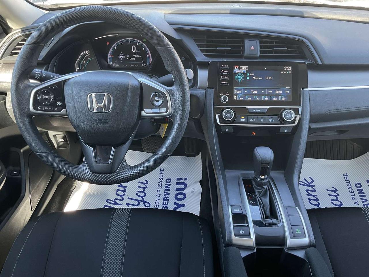 2019 Honda Civic LX Sedan - HONDA SENSING! BACK-UP CAM! HEATED SEATS! CAR PLAY! Photo