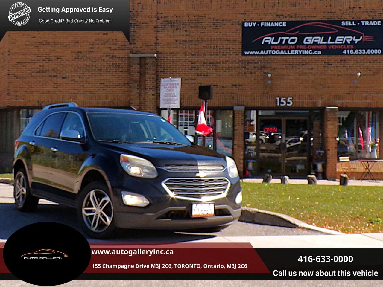 2017 Chevrolet Equinox PREMIER AWD NAVI CAMERA SUNROOF R. START B.T. Photo0