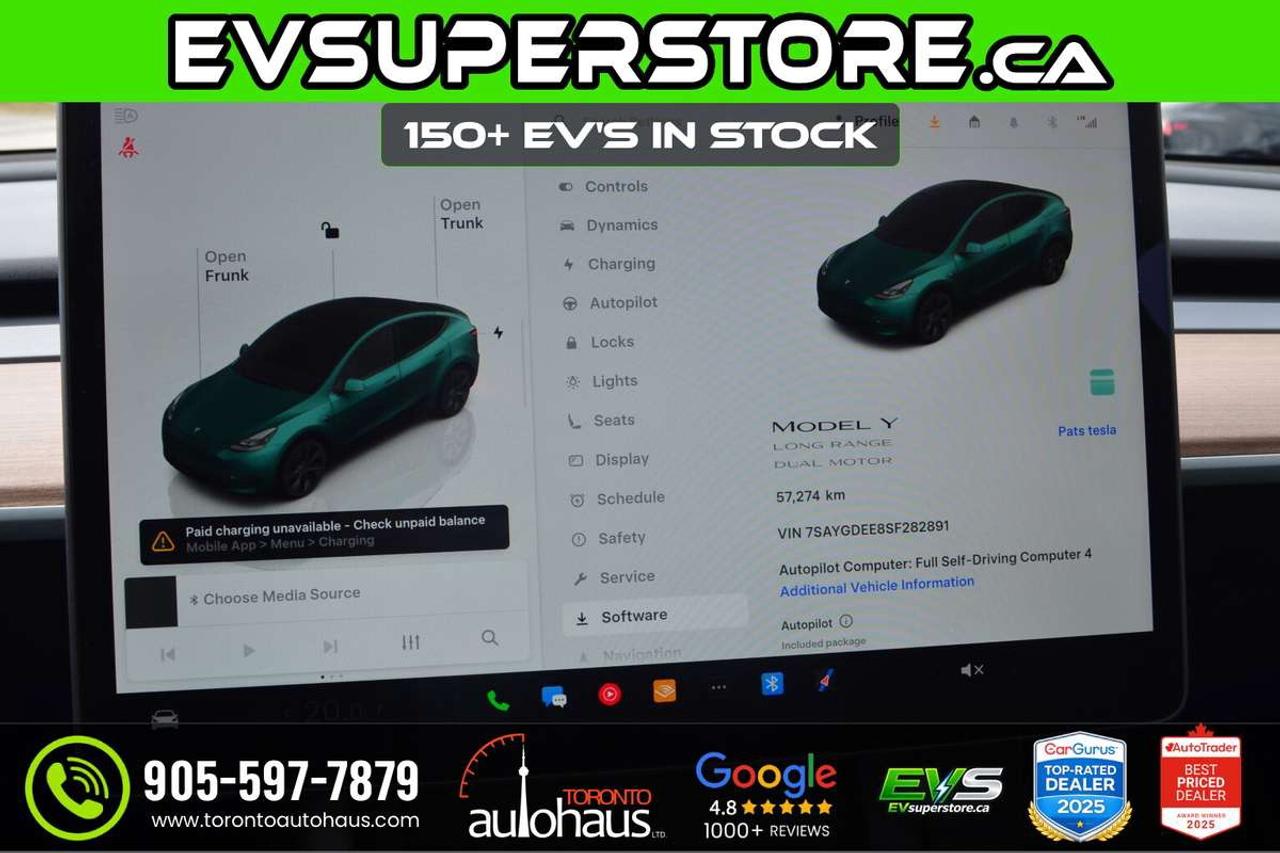 2025 Tesla Model Y LR AWD I OVER 100 TESLAS EVSUPERSTORE.CA Photo