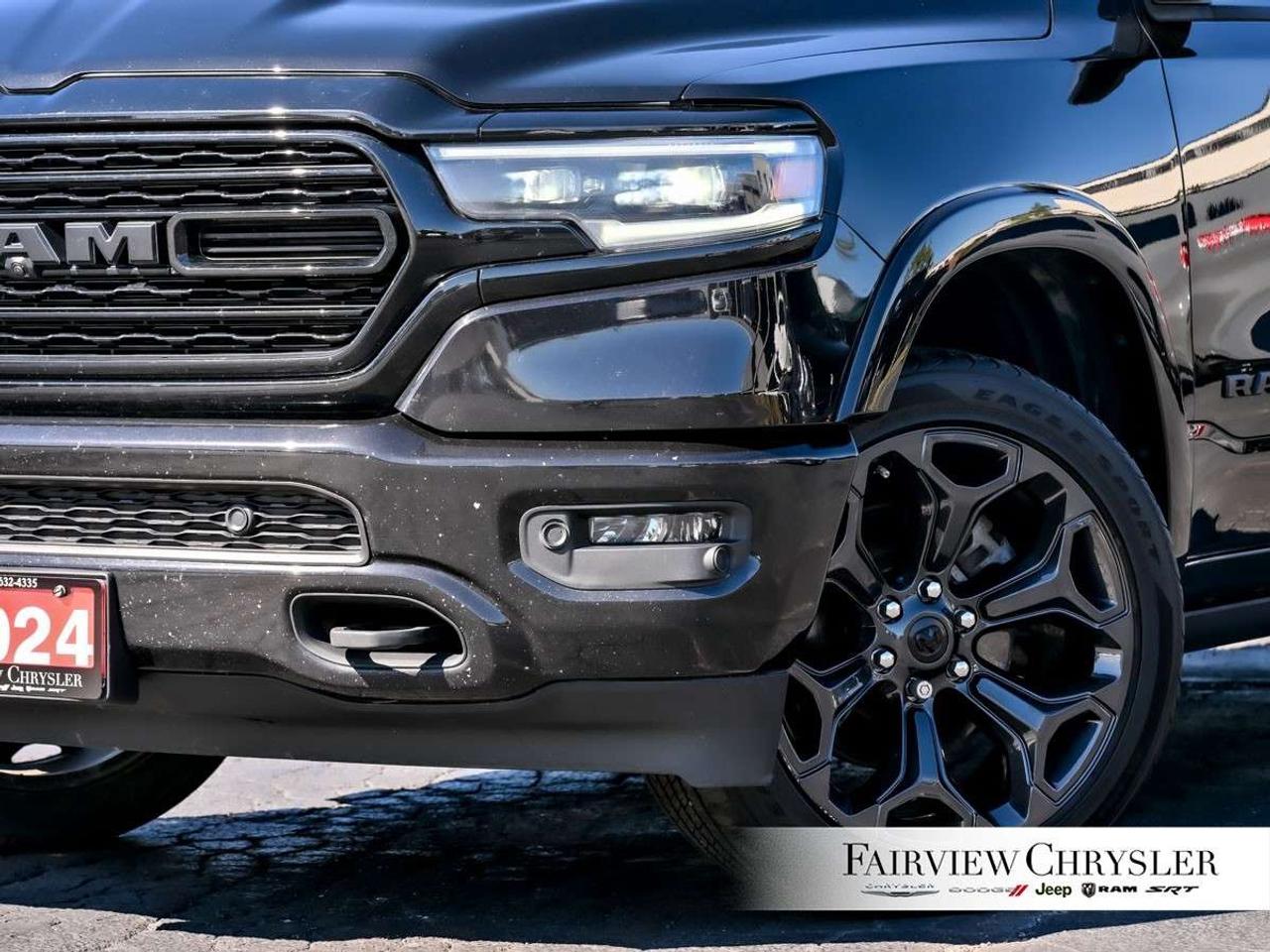 2024 RAM 1500 Limited 4x4 Crew Cab 5'7 Box PANO ROOF   RAM BOX   NIGHT EDITION   19 SPEAKER HARMAN / KARDON   CARPLAY   SPORT HOOD Photo
