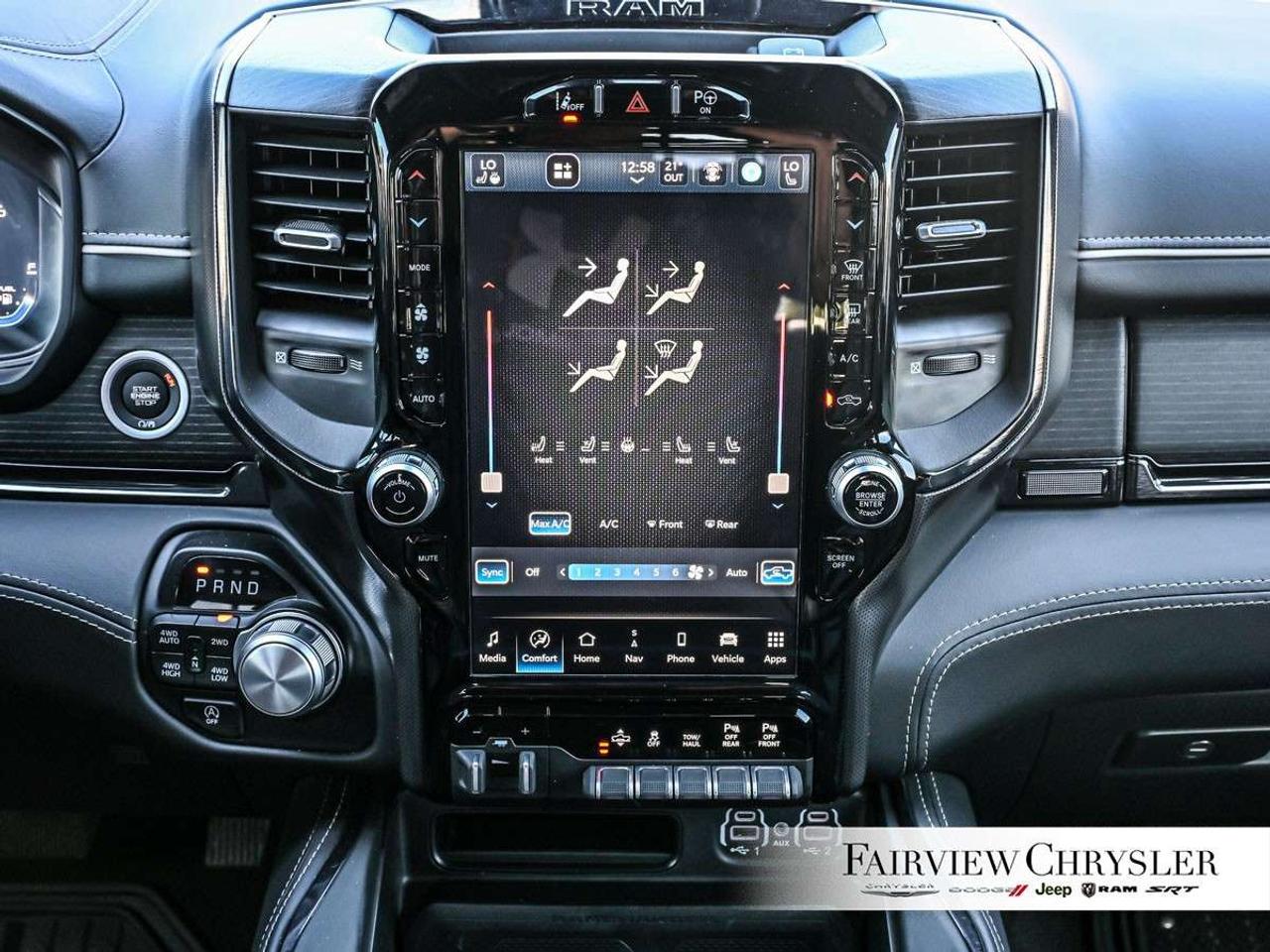 2024 RAM 1500 Limited 4x4 Crew Cab 5'7 Box PANO ROOF   RAM BOX   NIGHT EDITION   19 SPEAKER HARMAN / KARDON   CARPLAY   SPORT HOOD Photo