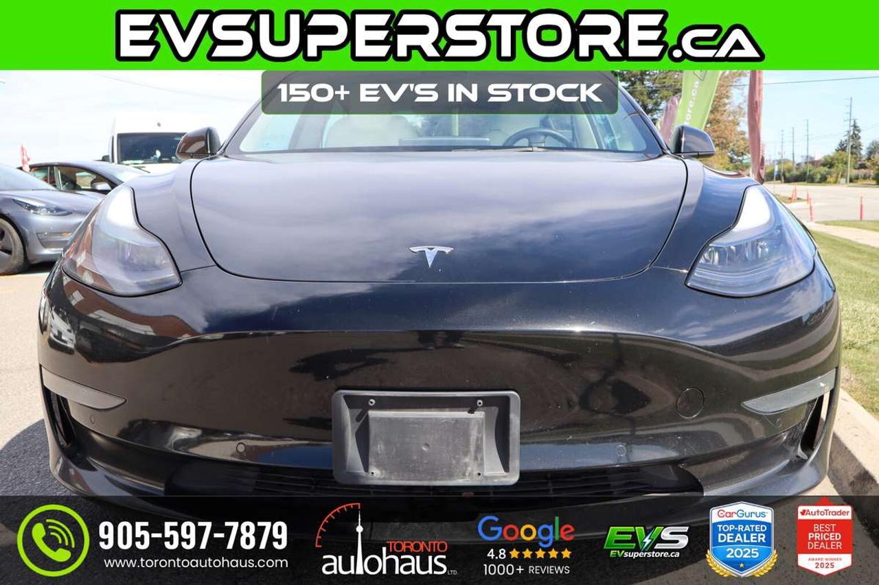 2022 Tesla Model 3 WHITE INT. I 150+ EV's at EVSUPERSTORE.ca Photo