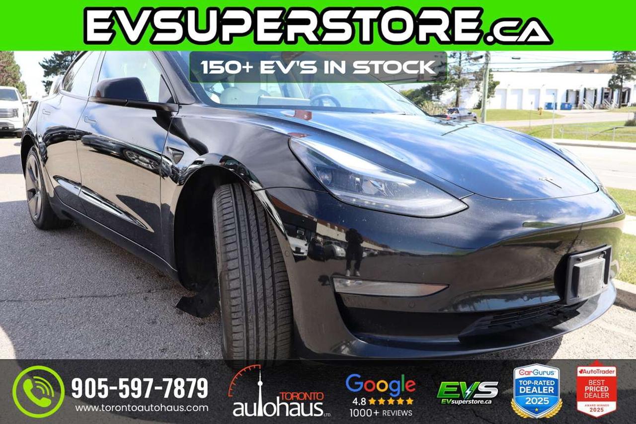 2022 Tesla Model 3 WHITE INT. I 150+ EV's at EVSUPERSTORE.ca Photo