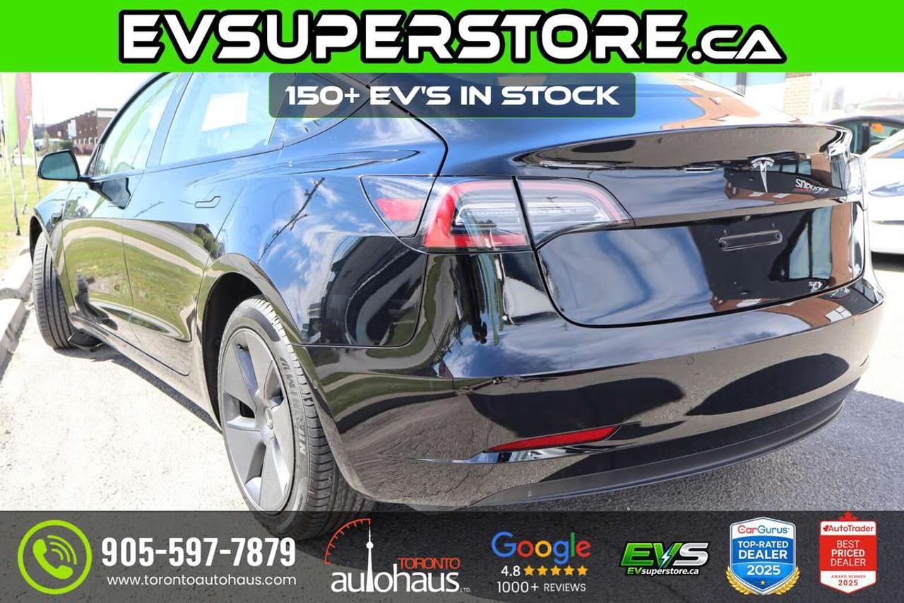 2022 Tesla Model 3 WHITE INT. I 150+ EV's at EVSUPERSTORE.ca Photo