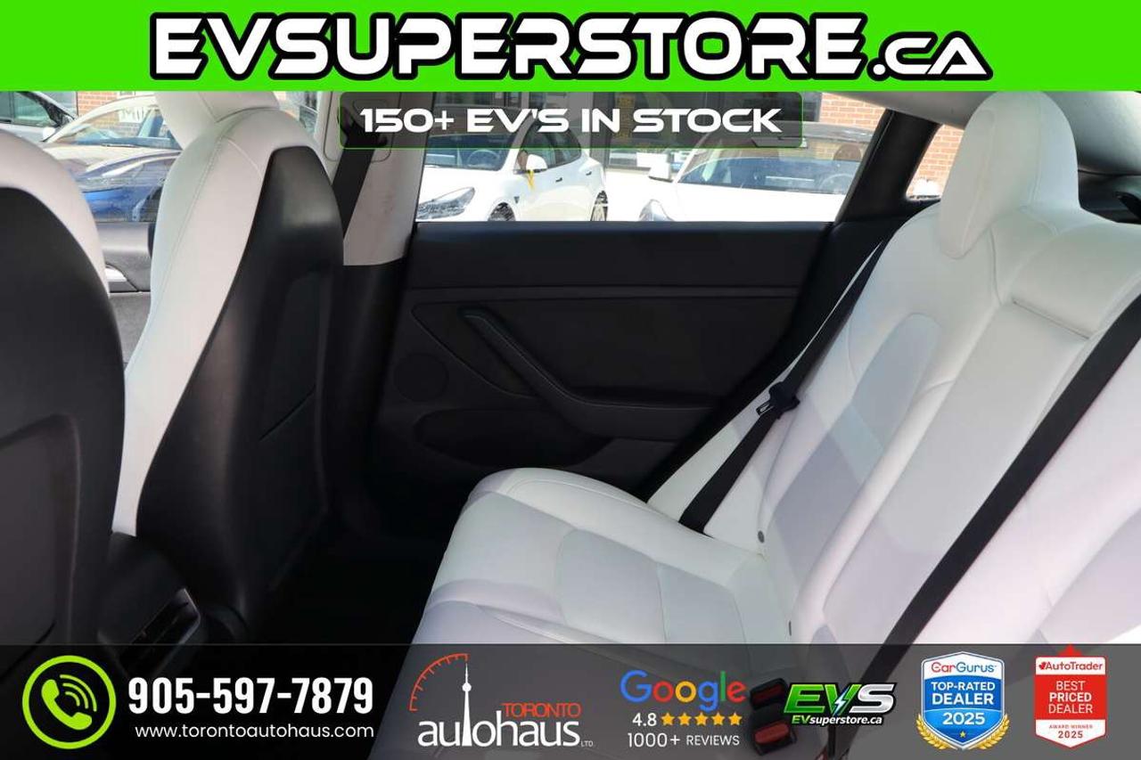 2022 Tesla Model 3 WHITE INT. I 150+ EV's at EVSUPERSTORE.ca Photo