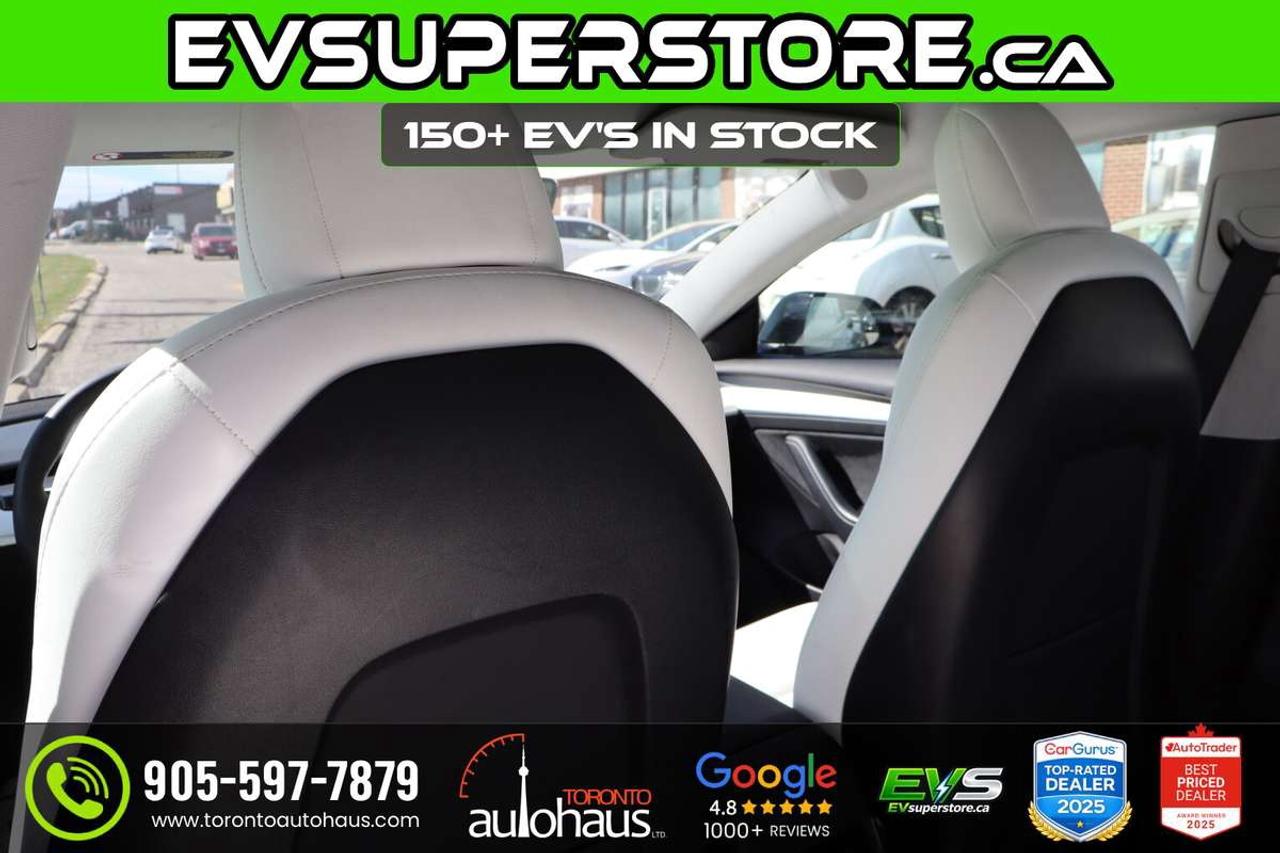 2022 Tesla Model 3 WHITE INT. I 150+ EV's at EVSUPERSTORE.ca Photo