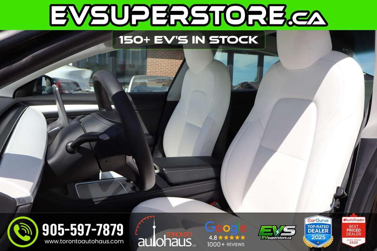 2022 Tesla Model 3 WHITE INT. I 150+ EV's at EVSUPERSTORE.ca Photo