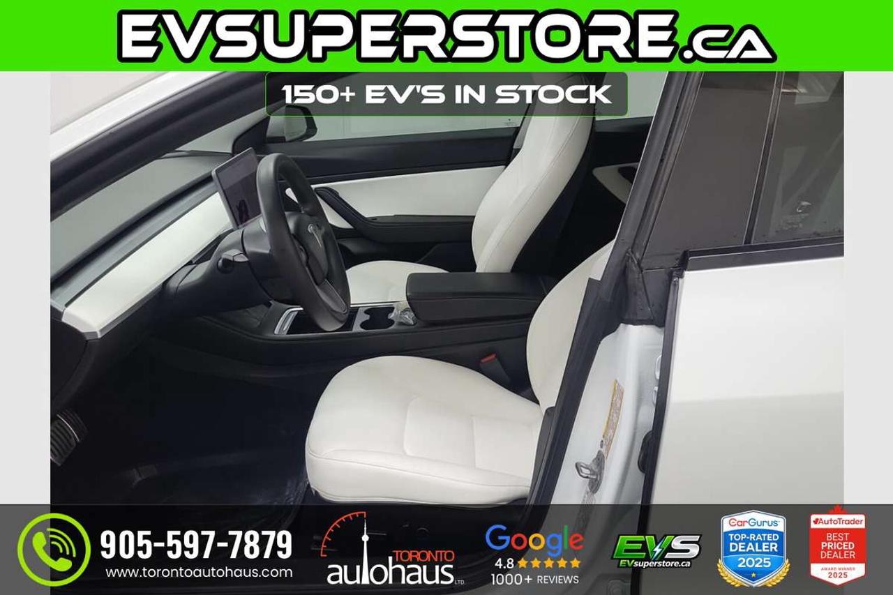 2021 Tesla Model 3 WHITE INT. I 150+ EV's at EVSUPERSTORE Photo