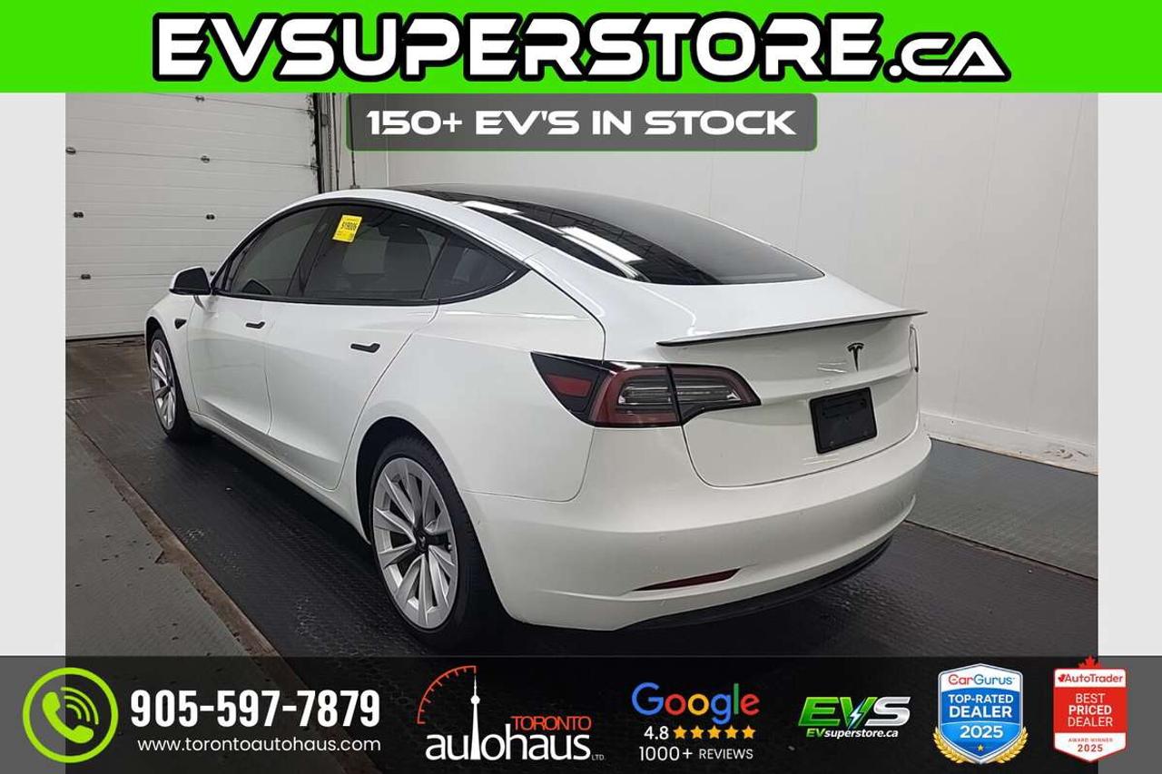 2021 Tesla Model 3 WHITE INT. I 150+ EV's at EVSUPERSTORE Photo