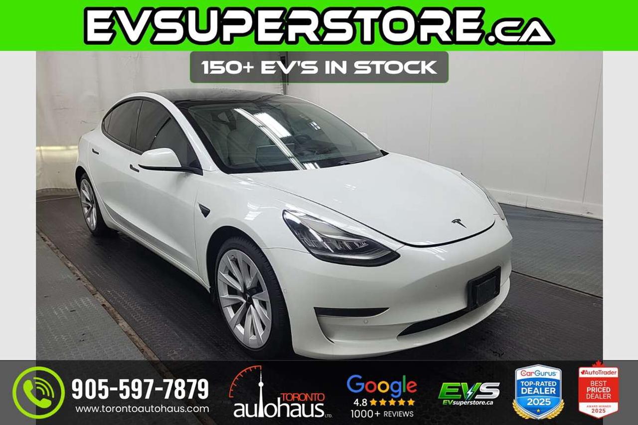 2021 Tesla Model 3 WHITE INT. I 150+ EV's at EVSUPERSTORE Photo