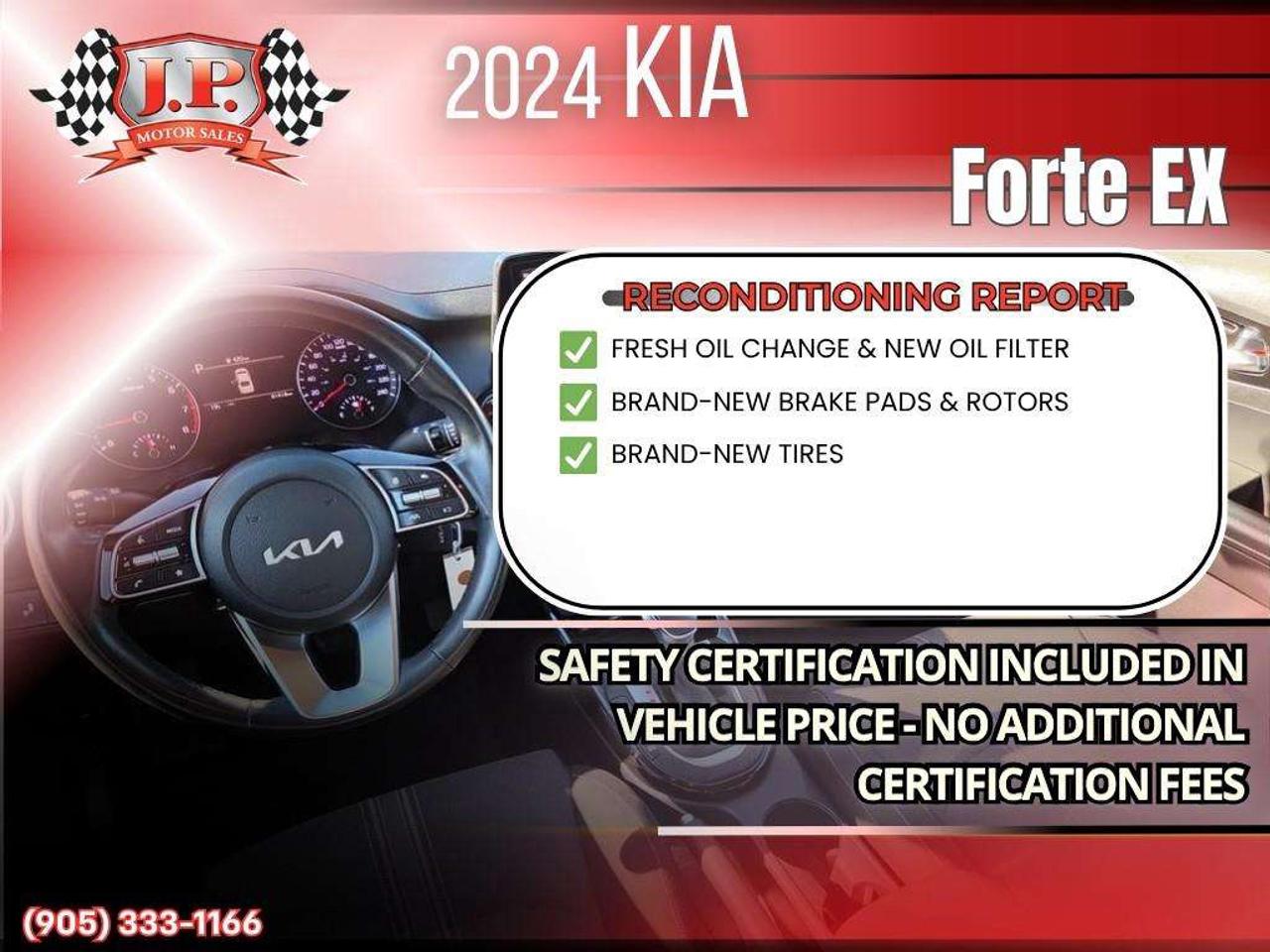 2024 Kia Forte EX Apple CarPlay & Android Auto • Heated Front Seats • Lane Assist • Keyless Entry • Alloy Wheels Photo