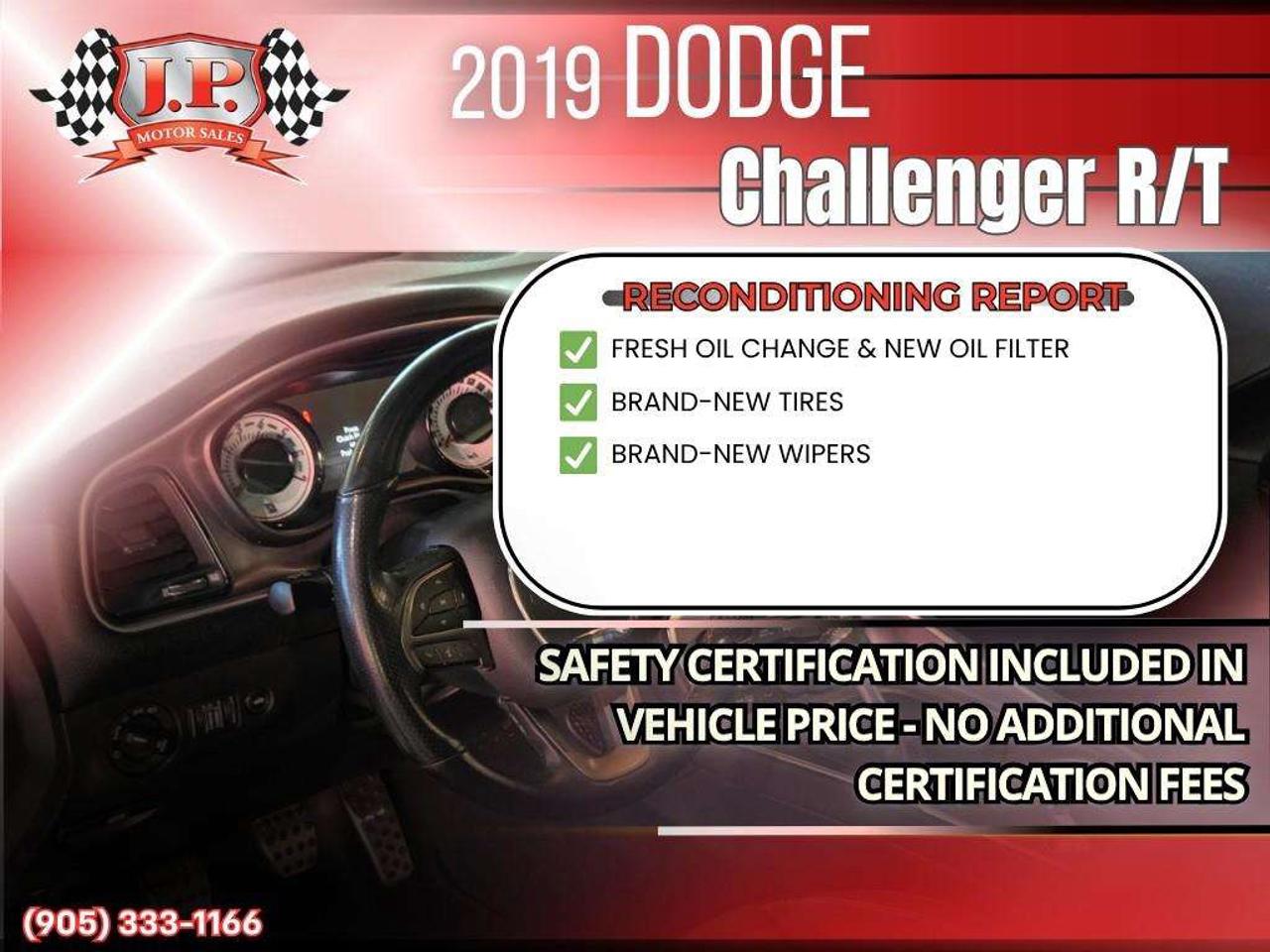 2019 Dodge Challenger R/T Apple CarPlay & Android Auto • Power Driver Seat • Rear Parking Sensors • SiriusXM® Satellite Radio • Alloy Wheels Photo