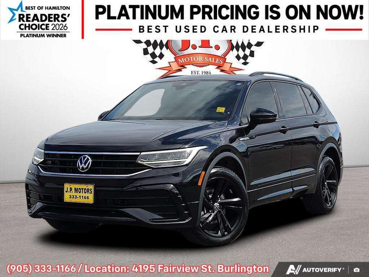 2023 Volkswagen Tiguan Comfortline R-Line Black Apple CarPlay & Android Auto • Power Sunroof • Built-In Wi-Fi Hotspot • Remote Start System • He Photo
