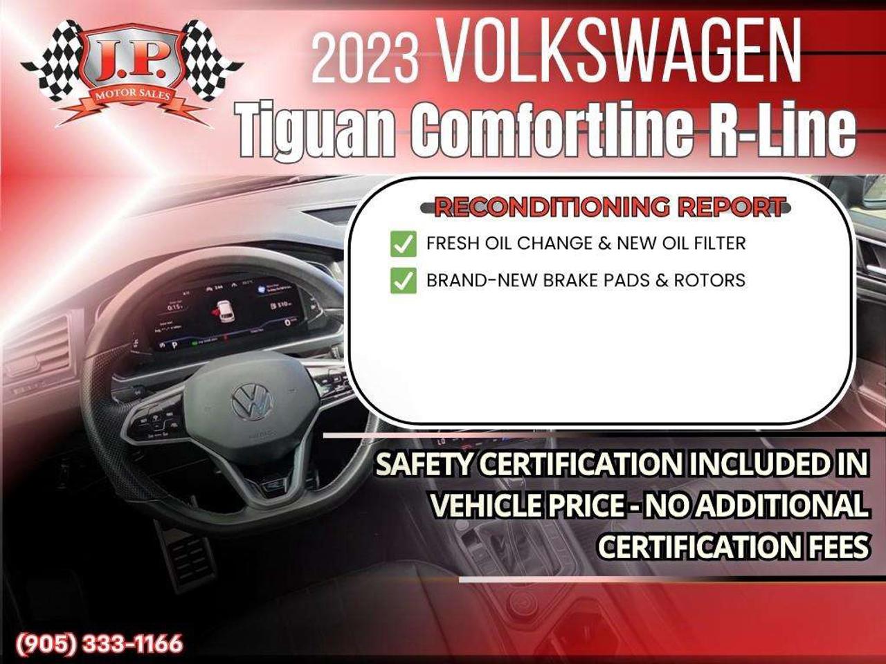 2023 Volkswagen Tiguan Comfortline R-Line Black Apple CarPlay & Android Auto • Power Sunroof • Built-In Wi-Fi Hotspot • Remote Start System • He Photo