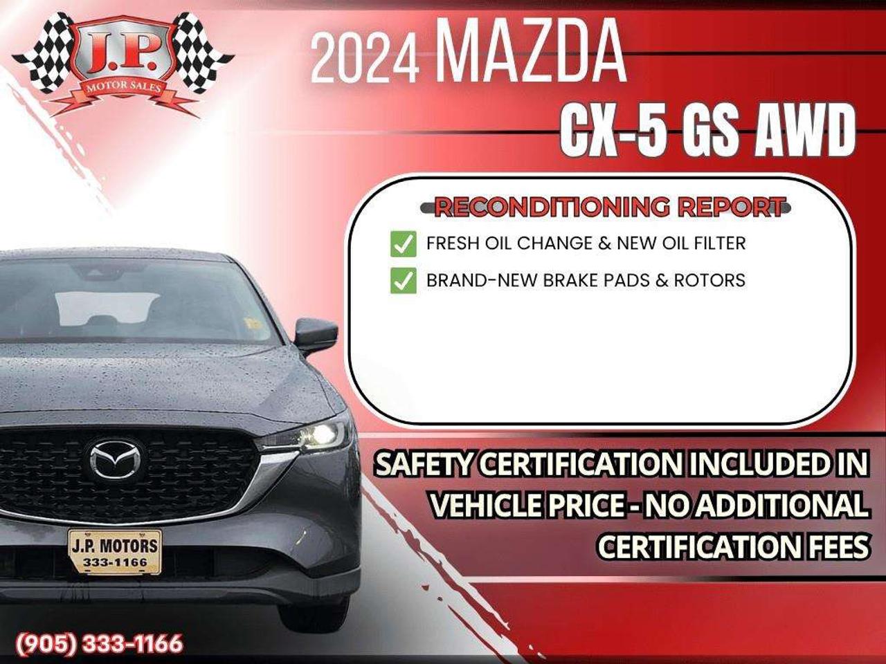 2024 Mazda CX-5 GS w/o CD Apple CarPlay & Android Auto • Heated Front Seats • Power Driver Seat • Lane Assist • Alloy Wheels Photo2