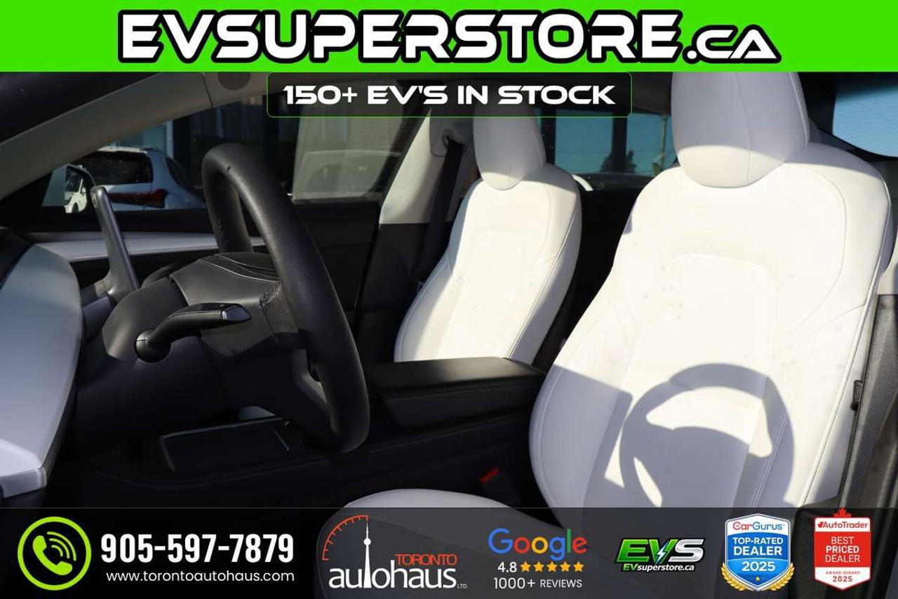 2022 Tesla Model 3 WHITE INT. I PERFORMANCE AT EVSUPERSTORE.CA Photo