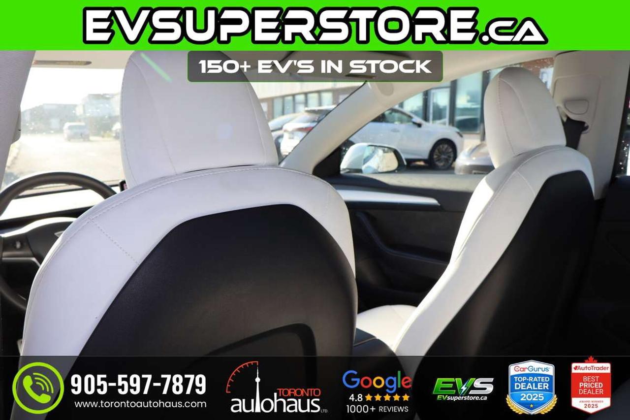 2022 Tesla Model 3 WHITE INT. I PERFORMANCE AT EVSUPERSTORE.CA Photo