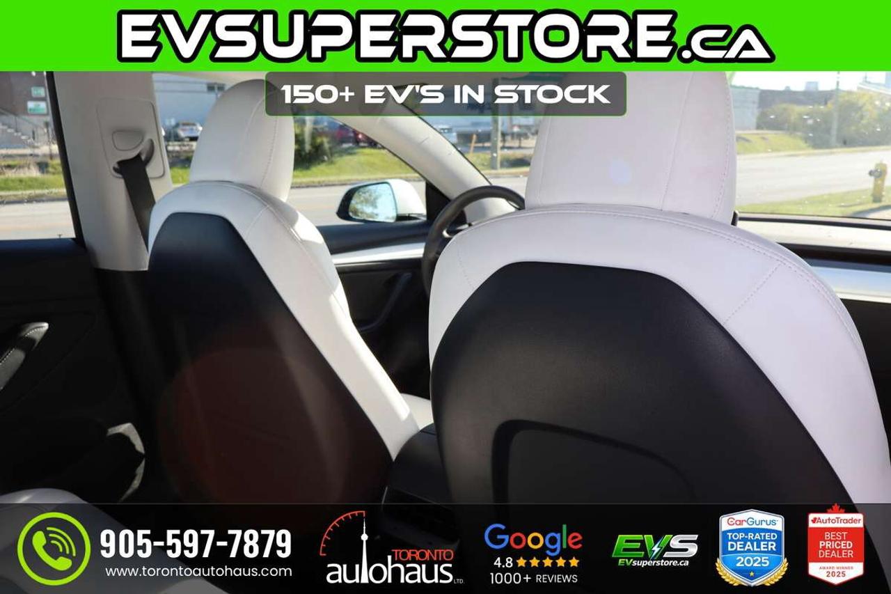 2022 Tesla Model 3 WHITE INT. I PERFORMANCE AT EVSUPERSTORE.CA Photo