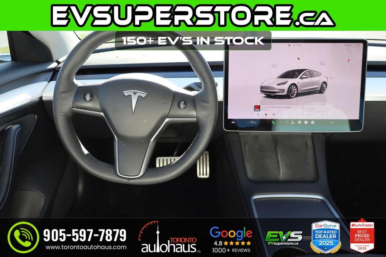 2022 Tesla Model 3 WHITE INT. I PERFORMANCE AT EVSUPERSTORE.CA Photo