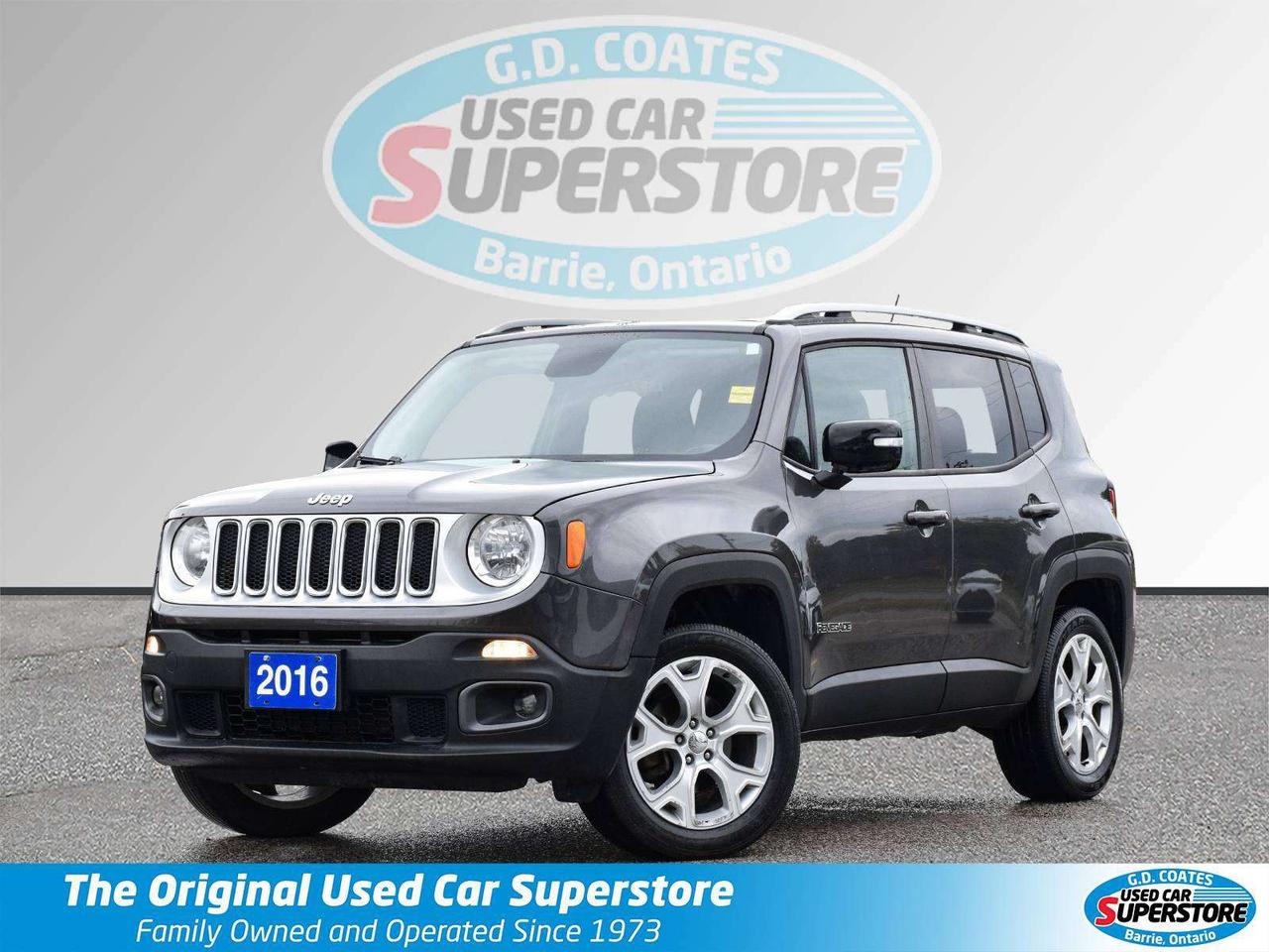 2016 Jeep Renegade Limited 4x4 ~Nav ~Heated Leather ~Blind Spot ~Cam Photo
