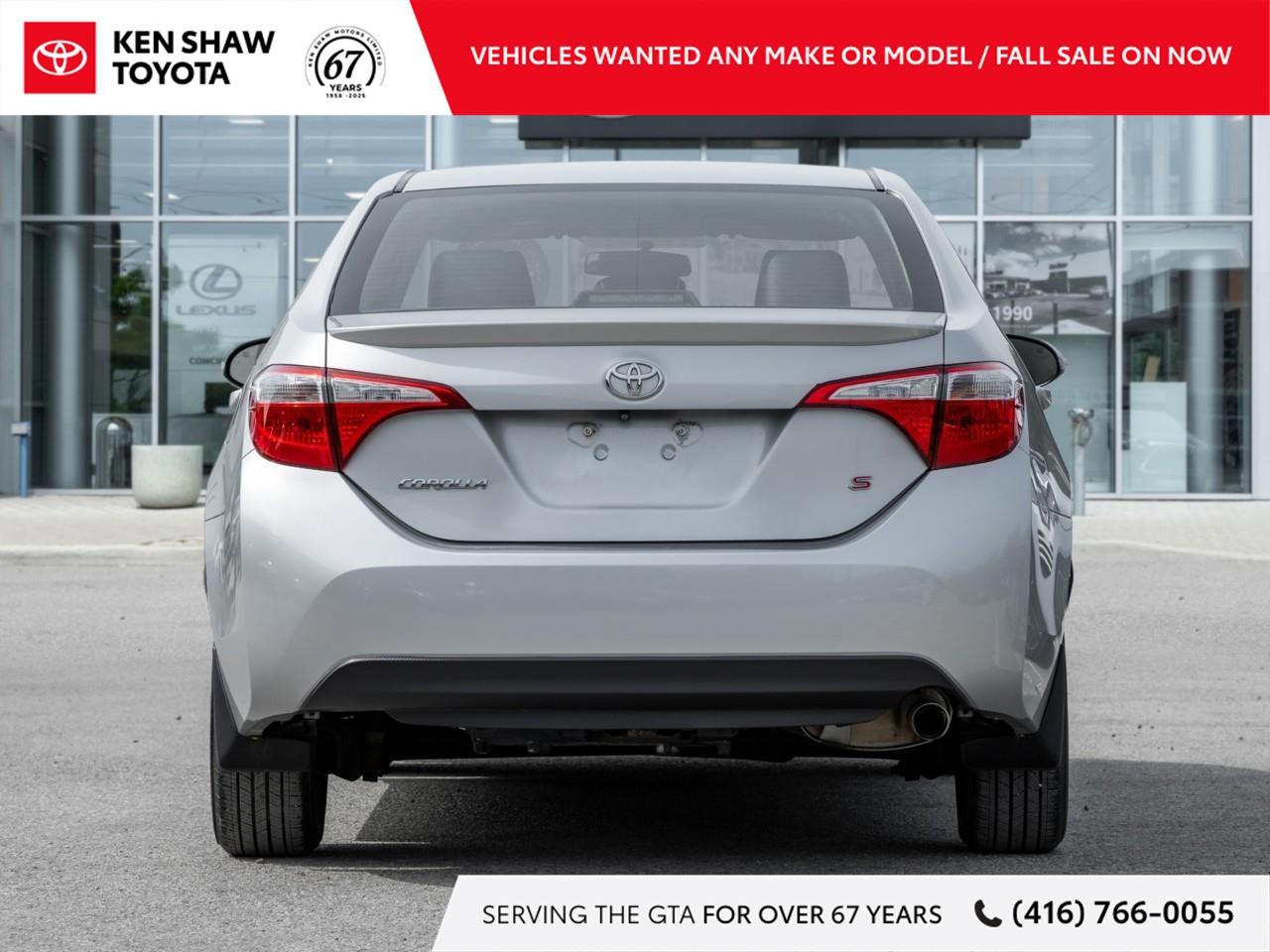 2016 Toyota Corolla S (M6) 4dr Sedan Photo