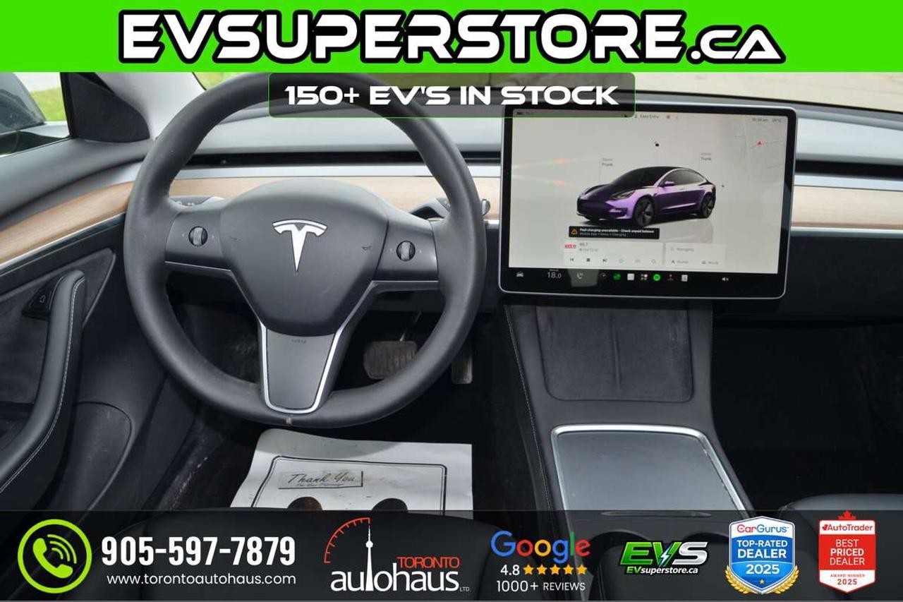 2022 Tesla Model 3 AWD I OVER 150 EV'S I EVSUPERSTORE.CA Photo
