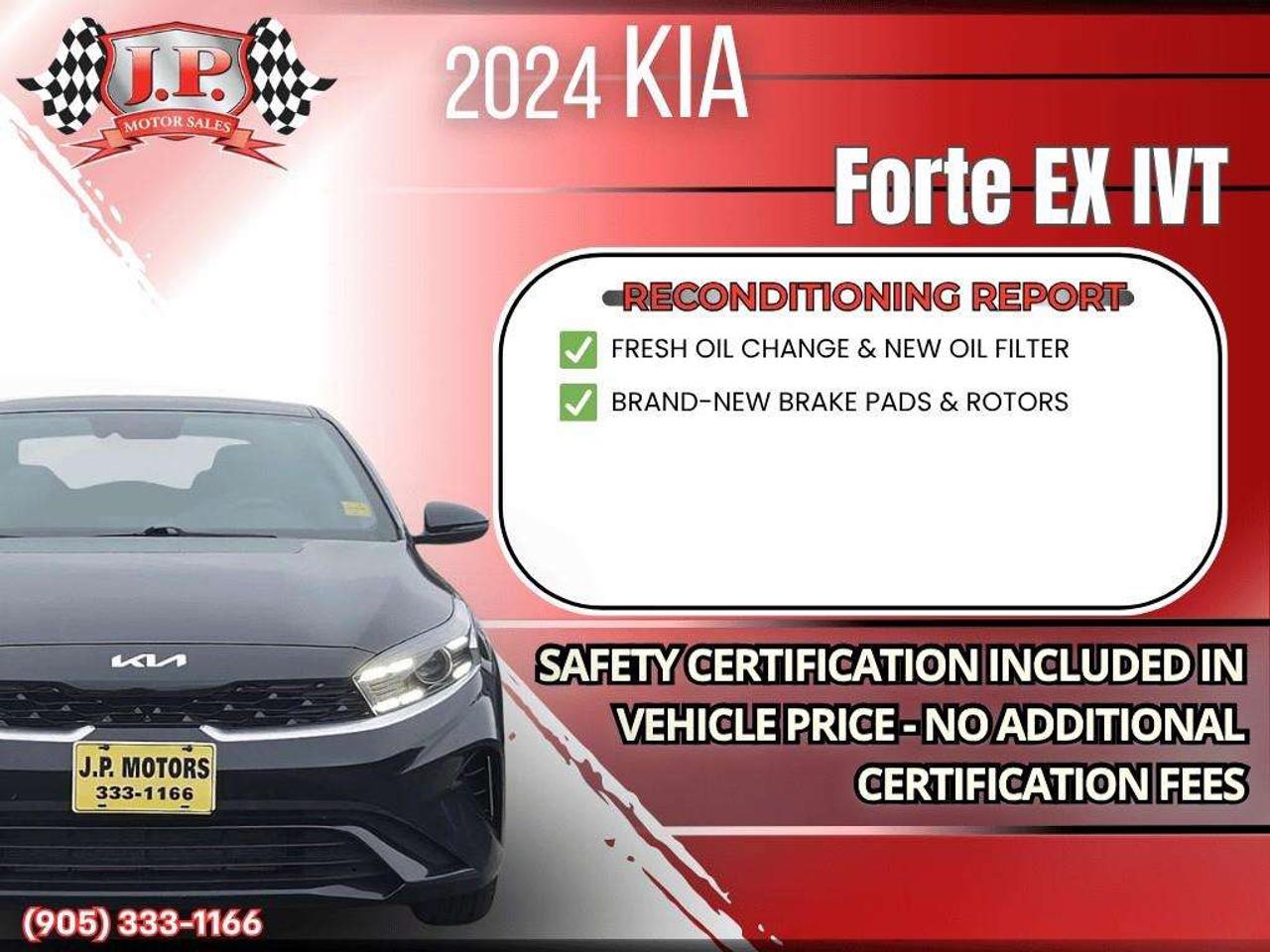 2024 Kia Forte EX Apple CarPlay & Android Auto • Heated Front Seats • Lane Assist • Keyless Entry • Backup Camera Photo