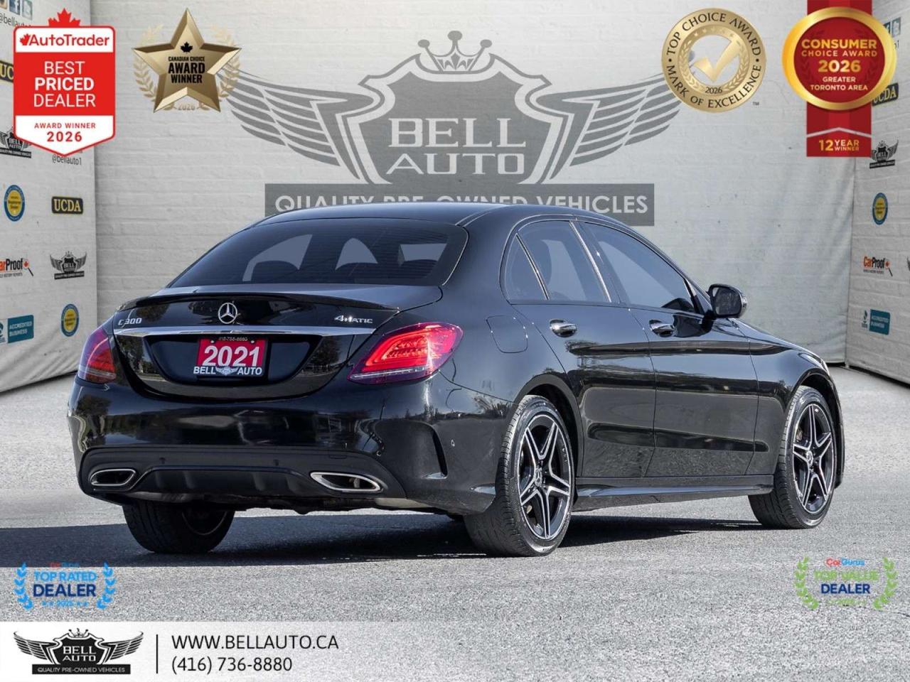 2021 Mercedes-Benz C-Class C300   AMGPKG   NIGHTPKG   PRMPKG   NAVI   360CAM   PANO   BRMSTR   NOACCIDENT Photo