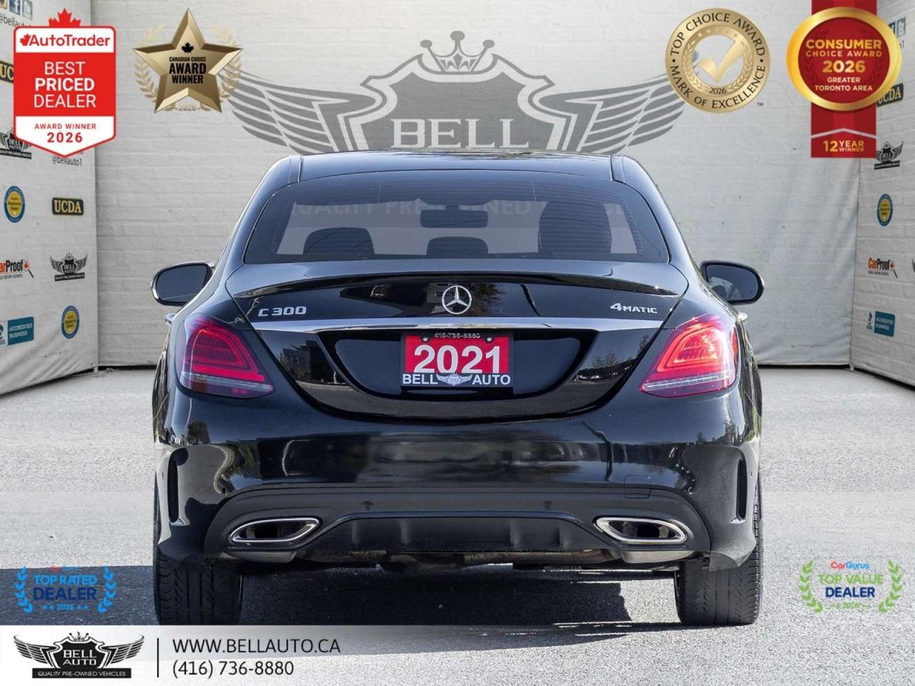 2021 Mercedes-Benz C-Class C300   AMGPKG   NIGHTPKG   PRMPKG   NAVI   360CAM   PANO   BRMSTR   NOACCIDENT Photo