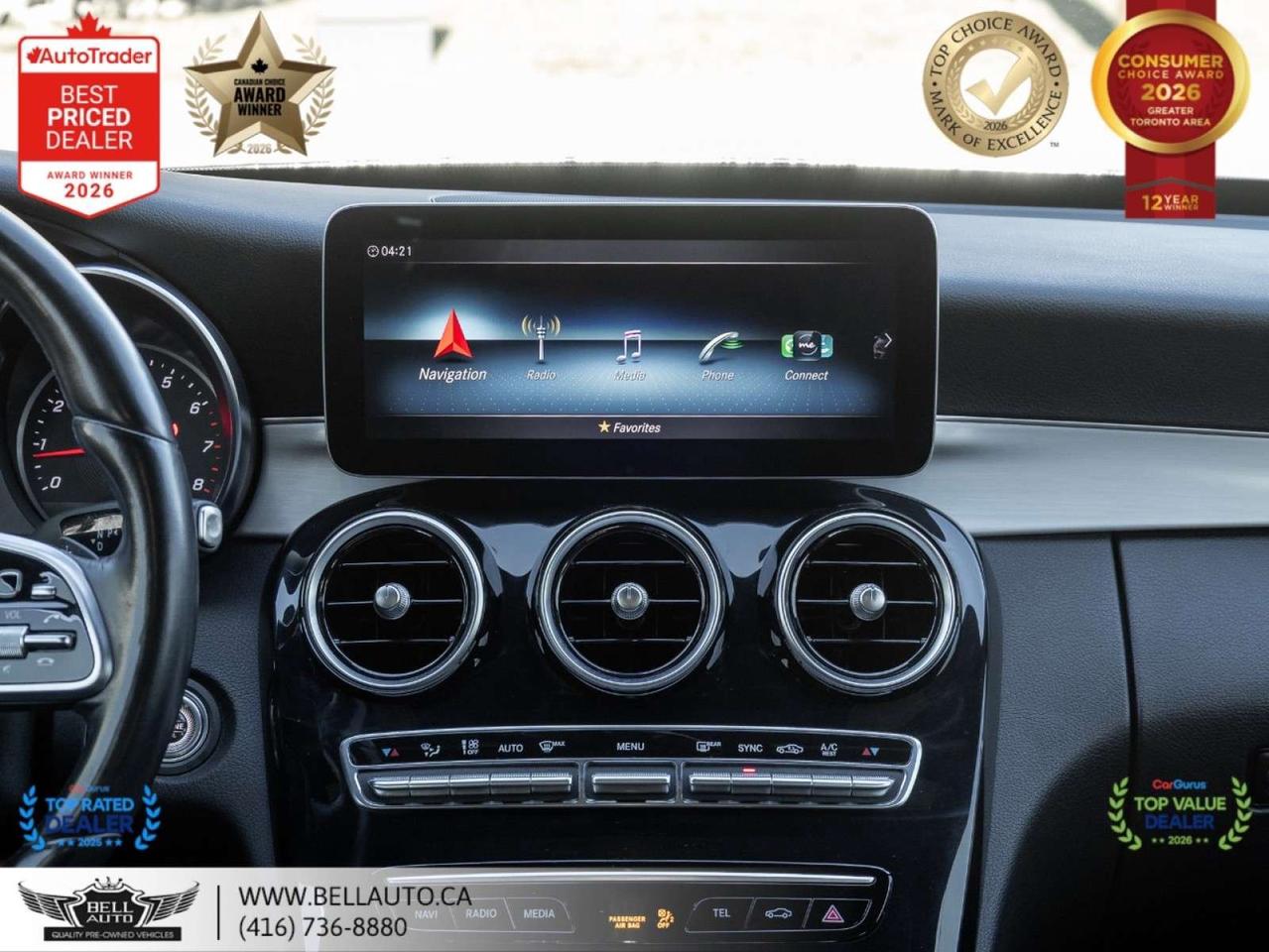 2021 Mercedes-Benz C-Class C300   AMGPKG   NIGHTPKG   PRMPKG   NAVI   360CAM   PANO   BRMSTR   NOACCIDENT Photo