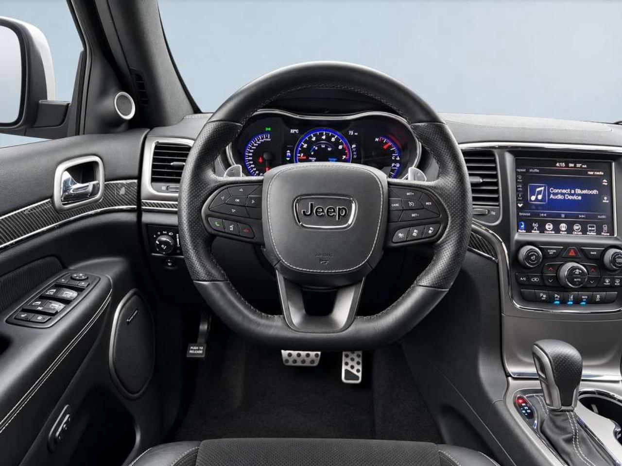 2017 Jeep Grand Cherokee 6.4L SRT AWD   Harman Kardon LOGIC7 Surround Sound   Bright White on Black Leather/Suede   8.4in Uconnect Touchscreen wit Photo