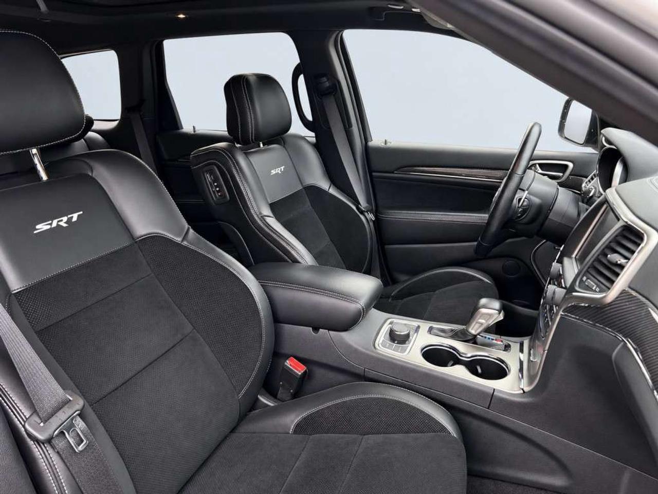 2017 Jeep Grand Cherokee 6.4L SRT AWD   Harman Kardon LOGIC7 Surround Sound   Bright White on Black Leather/Suede   8.4in Uconnect Touchscreen wit Photo