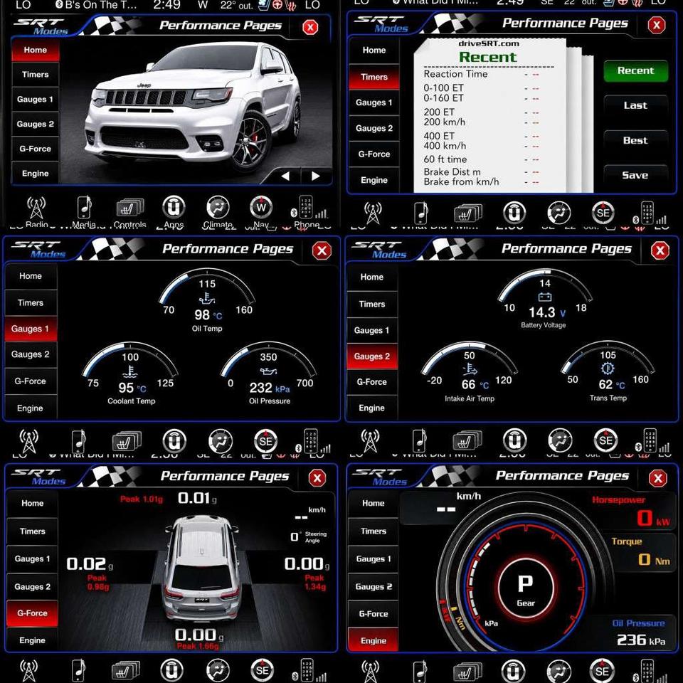 2017 Jeep Grand Cherokee 6.4L SRT AWD   Harman Kardon LOGIC7 Surround Sound   Bright White on Black Leather/Suede   8.4in Uconnect Touchscreen wit Photo