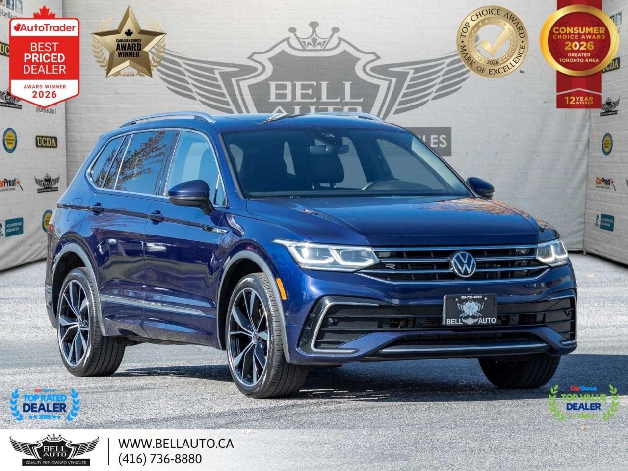 2022 Volkswagen Tiguan Highline R-Line   7PASS   NAVI   B.CAM   PANO   FENDERAUDIO   WRLSCHRGR   NOACCIDENT Photo