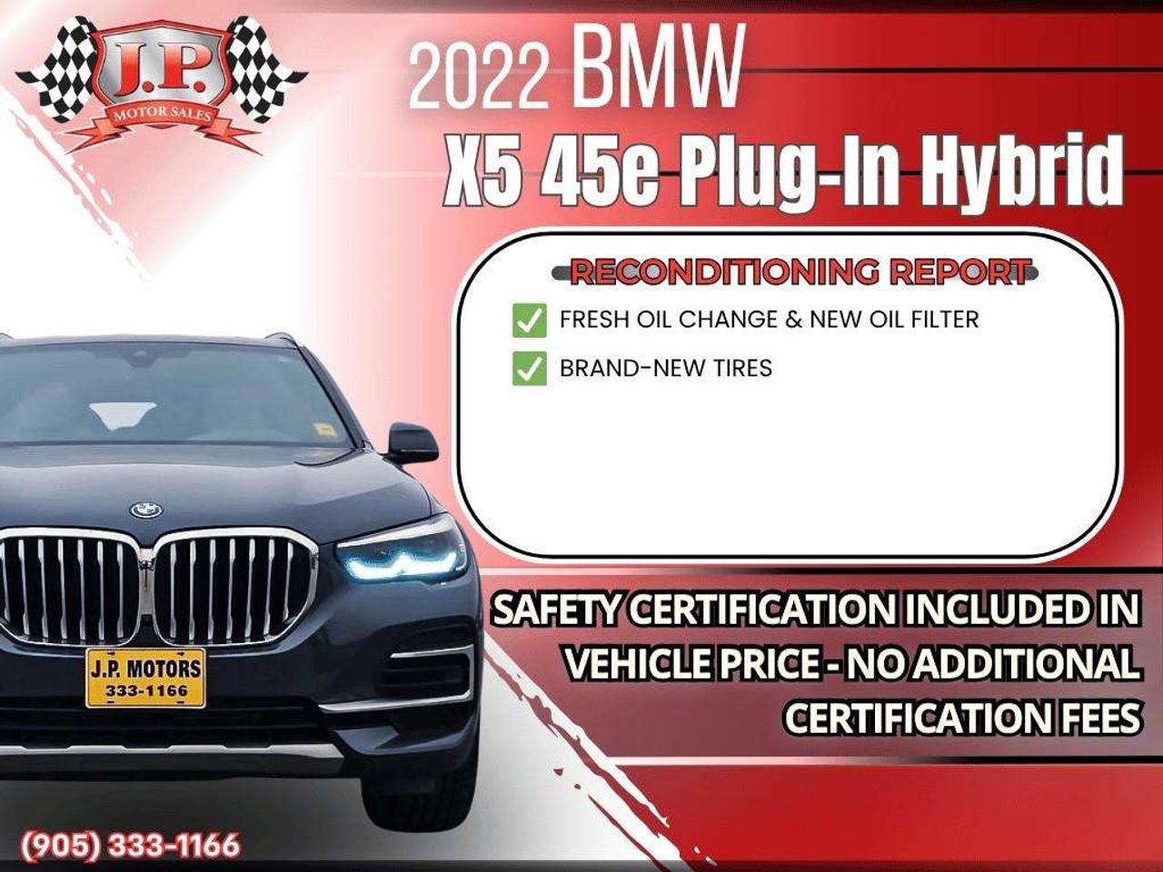 2022 BMW X5 xDrive45e Apple CarPlay & Android Auto • Power Sunroof • Heated Front Seats • Navigation System • Power Driver Seat • Rea Photo