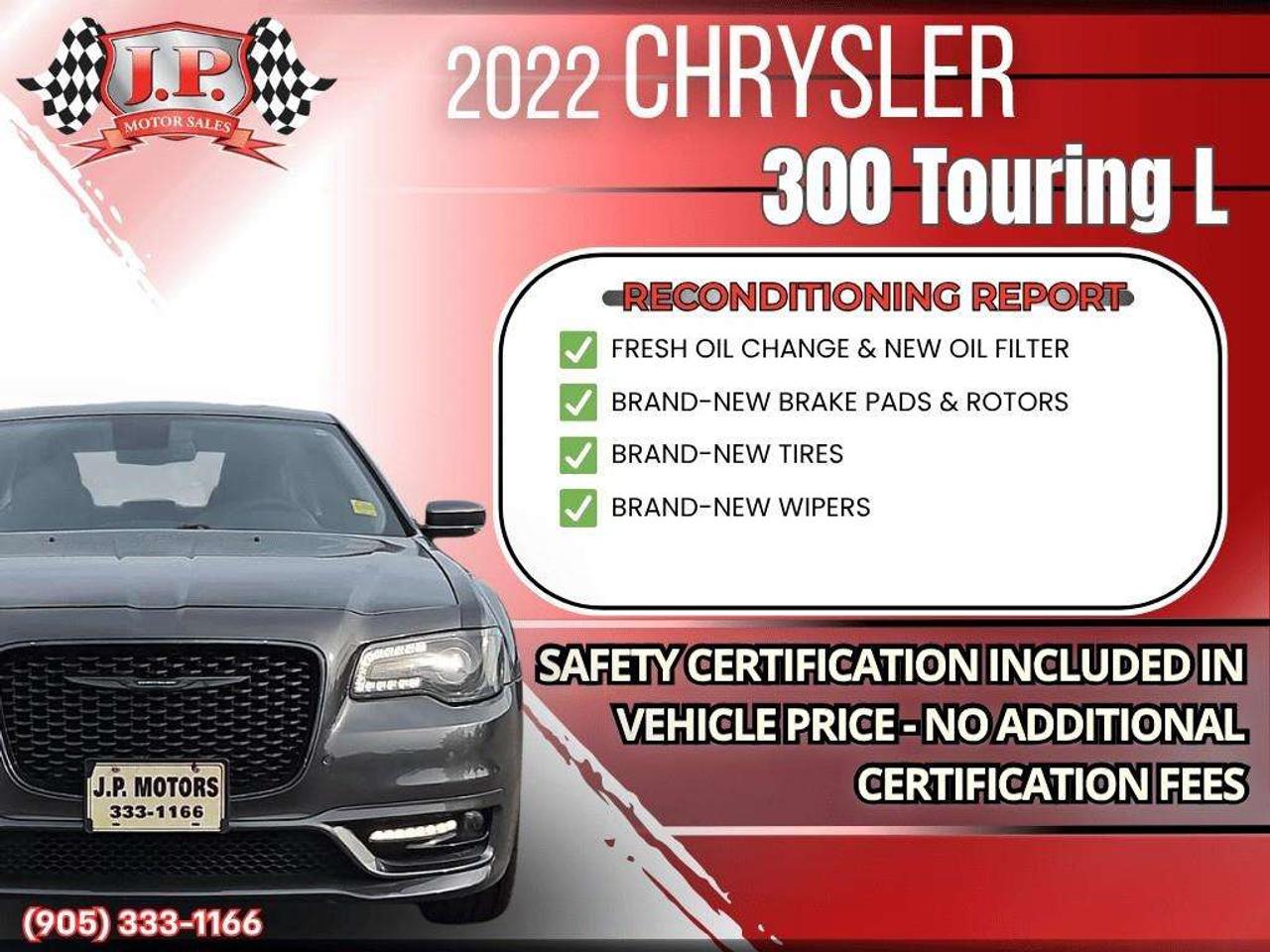 2022 Chrysler 300 Touring L Apple CarPlay & Android Auto • Leather Seating • Built-In Navigation System • Built-In Wi-Fi Hotspot • Remote S Photo