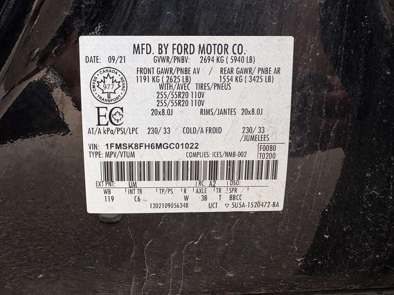 2021 Ford Explorer Limited 4WD   Leather   NAV   Clean Carfax Photo