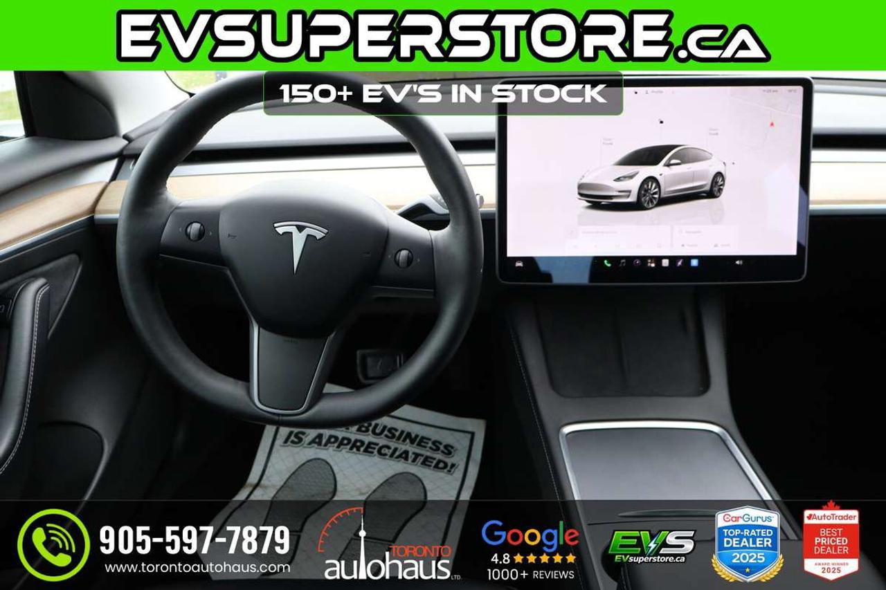 2022 Tesla Model 3 LR AWD I 100+ EV's at EVSUPERSTORE.ca Photo