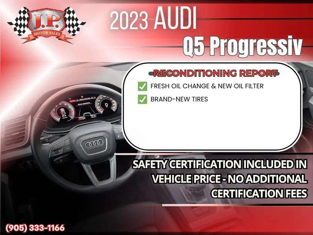2023 Audi Q5 45 Progressiv Apple CarPlay & Android Auto • Power Sunroof • Leather Seating • Built-In Navigation System • Heated Front Photo
