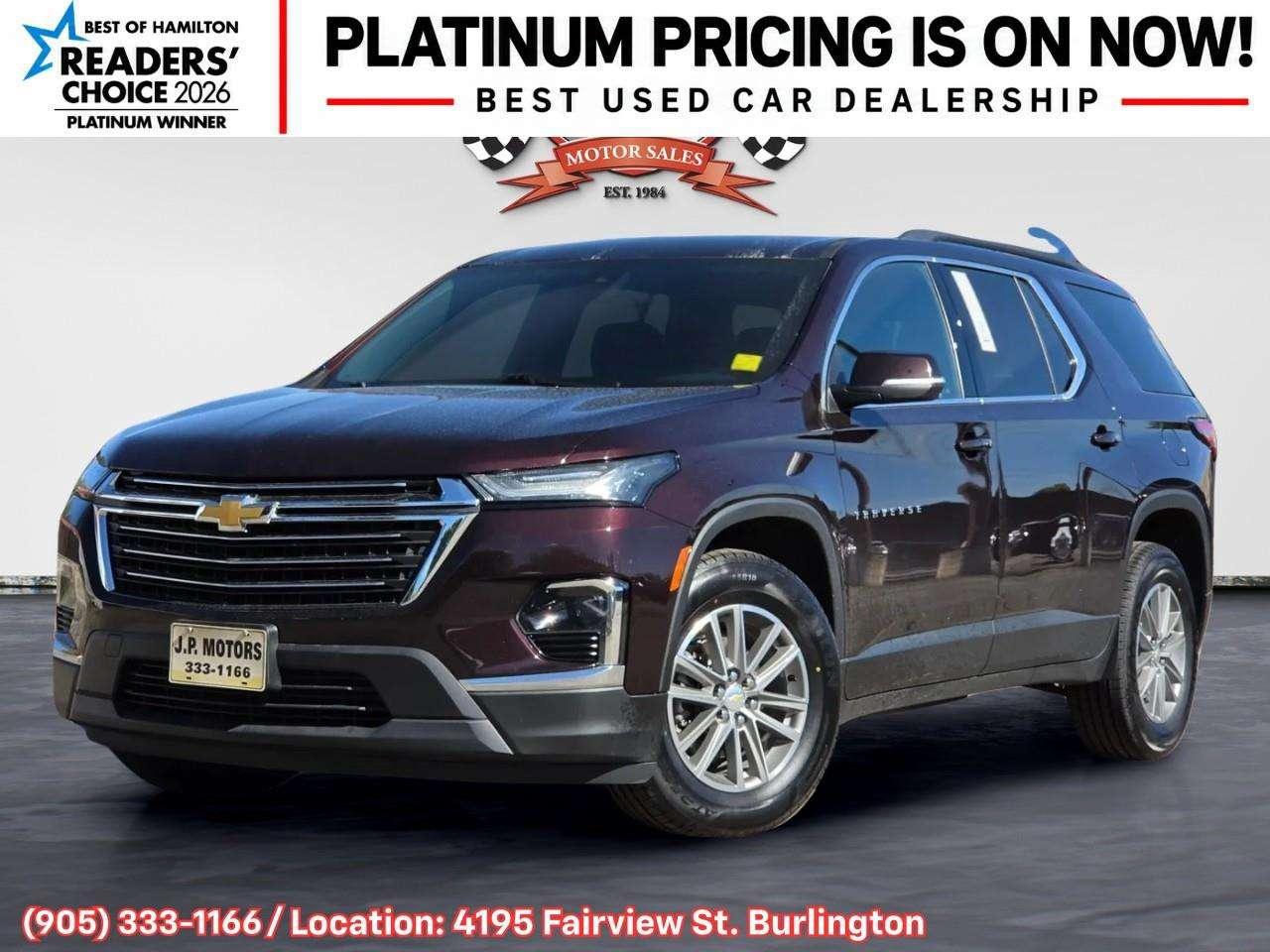 2022 Chevrolet Traverse LT Cloth Apple CarPlay & Android Auto • 3rd-Row Seating • Built-In Wi-Fi Hotspot • Remote Start System • Lane Assist • Po Photo