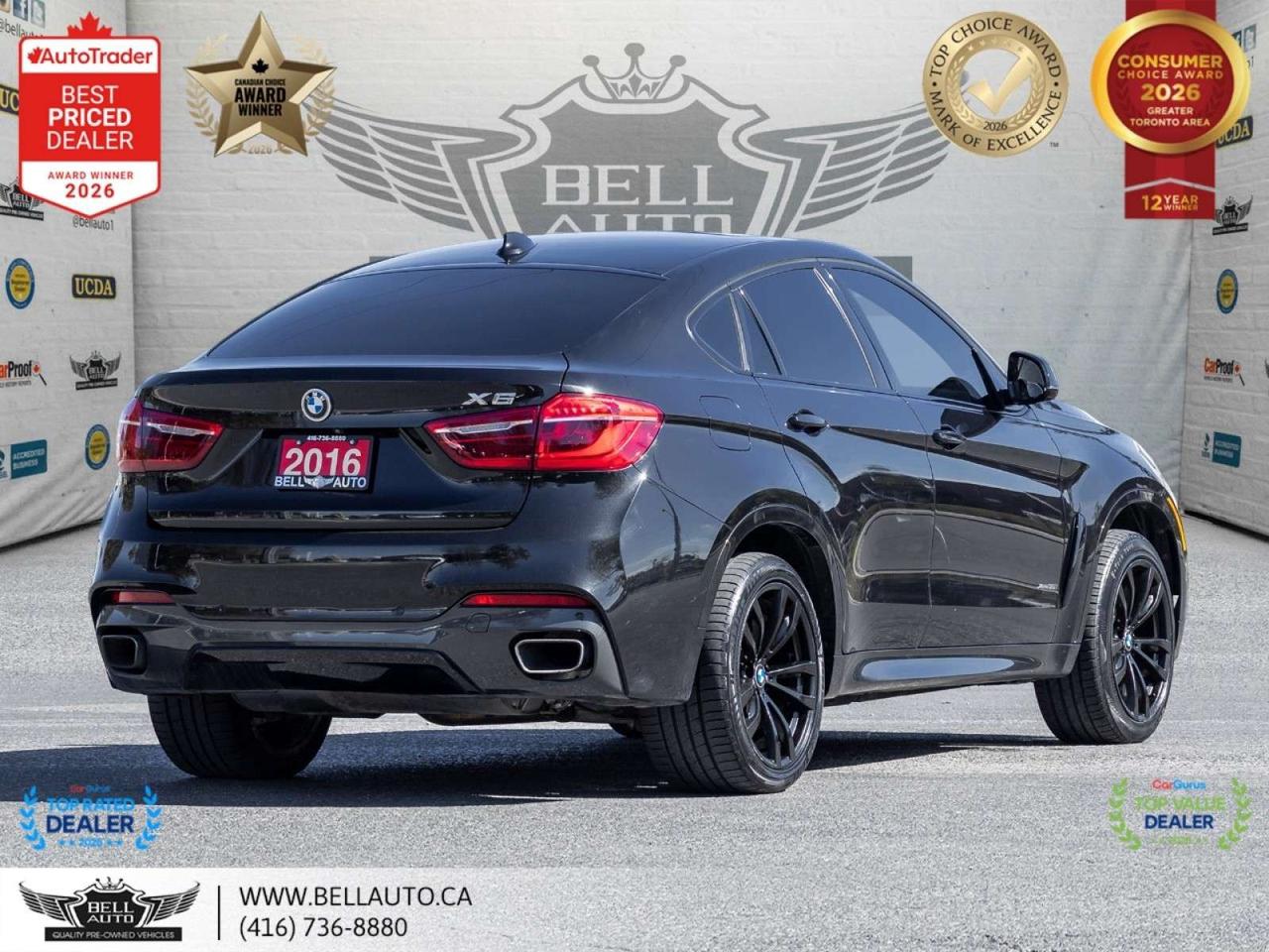 2016 BMW X6 xDrive35i   M-SPRT   NAVI   B.CAM   SUNROOF   HARMAN   LOWKMS   NOACCIDENT Photo