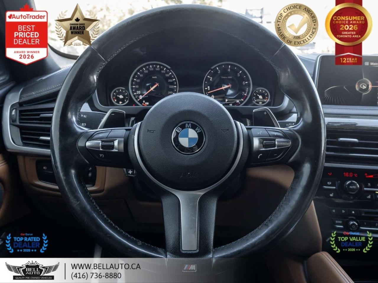 2016 BMW X6 xDrive35i   M-SPRT   NAVI   B.CAM   SUNROOF   HARMAN   LOWKMS   NOACCIDENT Photo