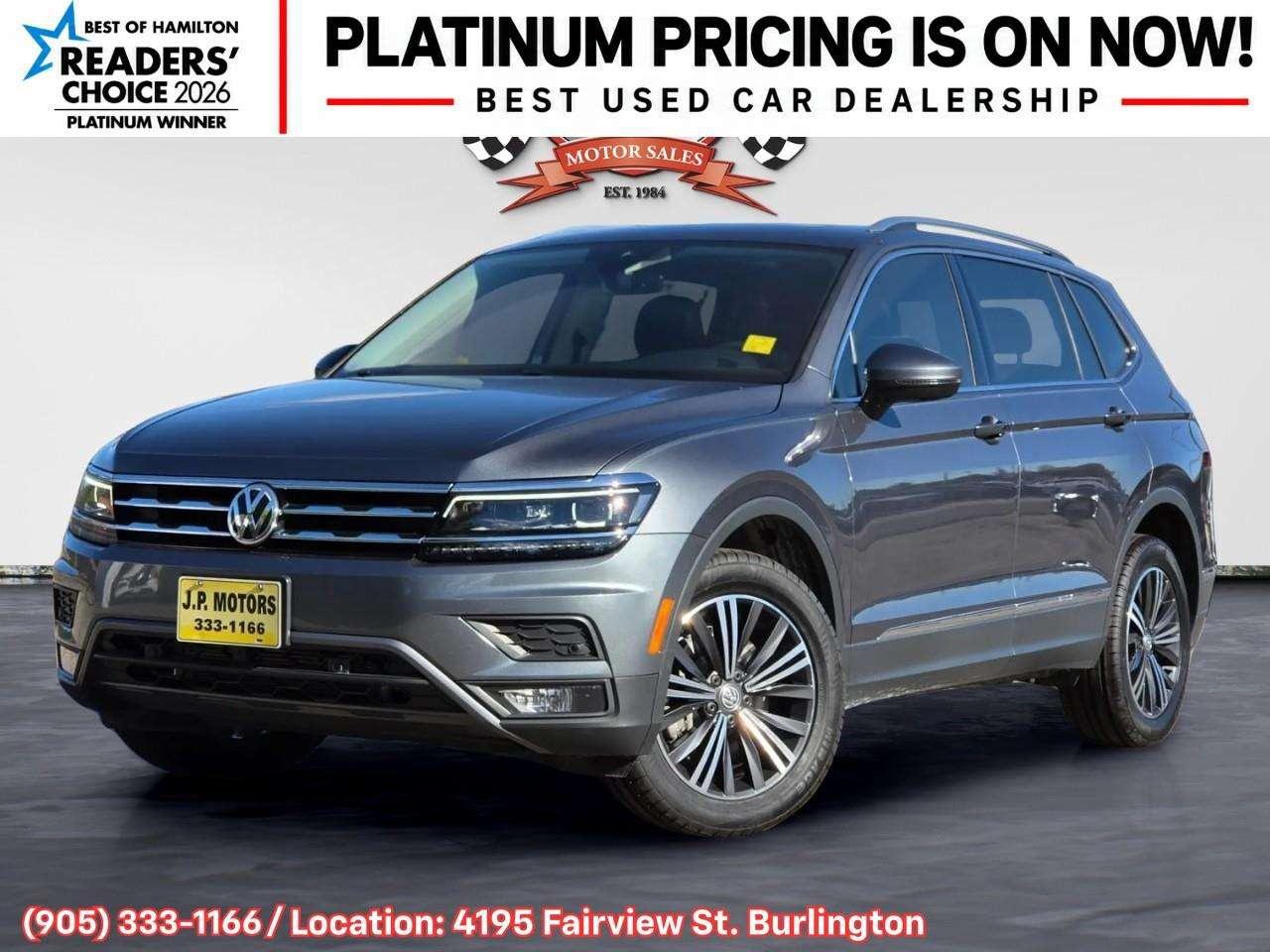 2021 Volkswagen Tiguan Highline Apple CarPlay & Android Auto • Power Sunroof • Leather Seating • Built-In Navigation System • Remote Start Syste Photo0