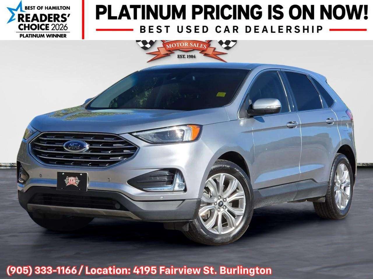 2023 Ford Edge Titanium Apple CarPlay & Android Auto • Built-In Wi-Fi Hotspot • Remote Start System • Heated Front Seats • Lane Assist • Photo