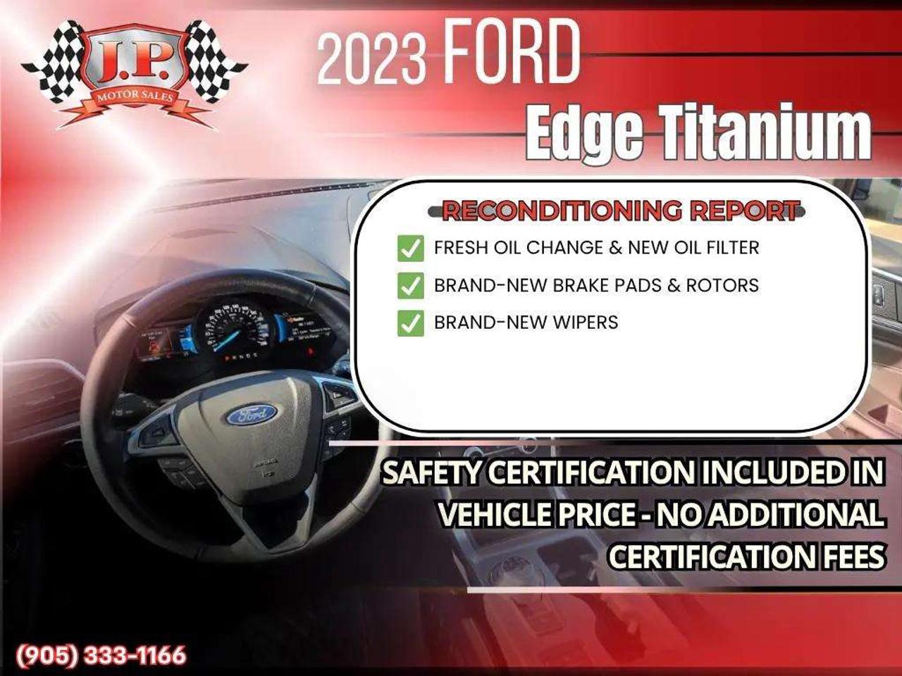 2023 Ford Edge Titanium Apple CarPlay & Android Auto • Built-In Wi-Fi Hotspot • Remote Start System • Heated Front Seats • Lane Assist • Photo