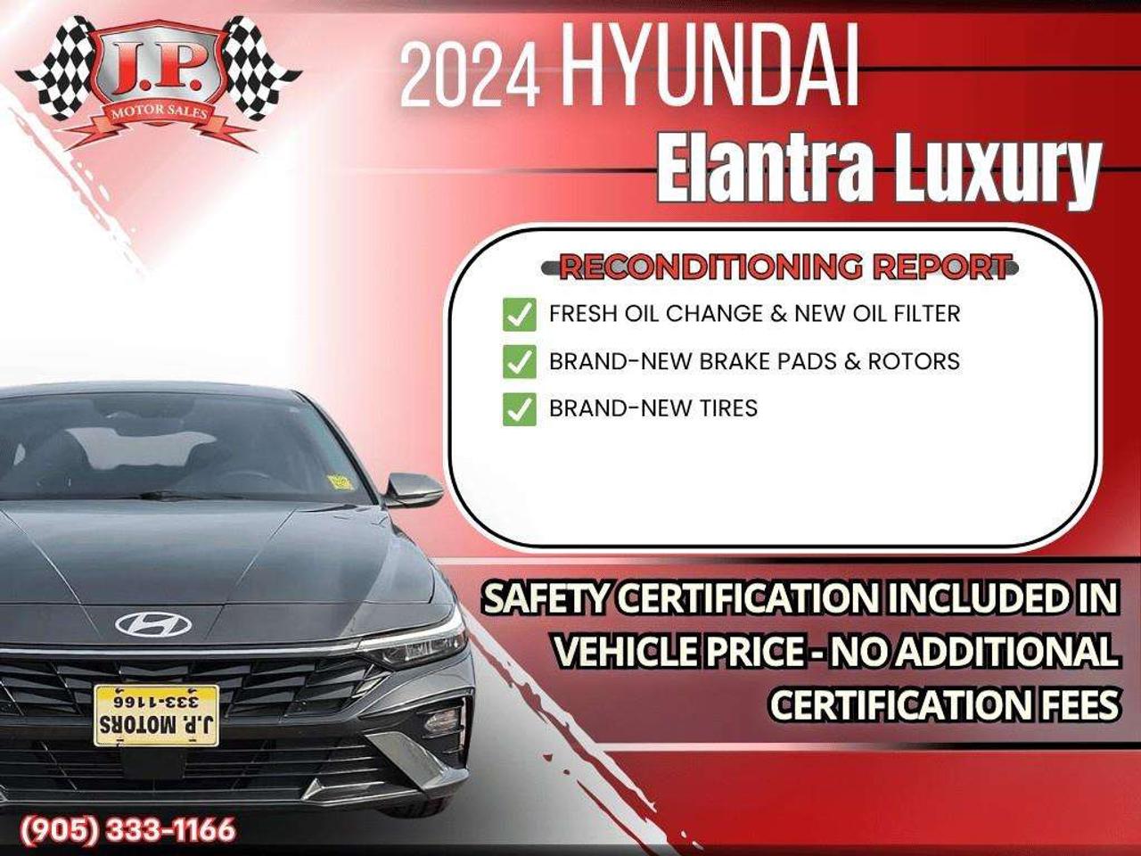 2024 Hyundai Elantra Apple CarPlay & Android Auto • Power Sunroof • Built-In Navigation System • Remote Start System • Heated Front Seats • La Photo