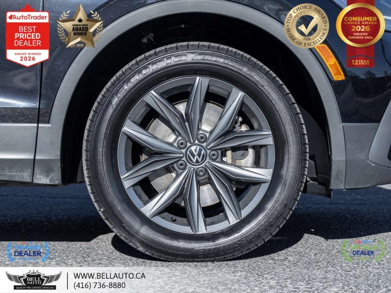 2022 Volkswagen Tiguan Comfortline   B.CAM   PANO   LTHR   WRLSCHRGR   NOACCIDENT Photo